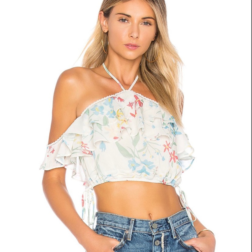 Brinley Crop Halter Blouse